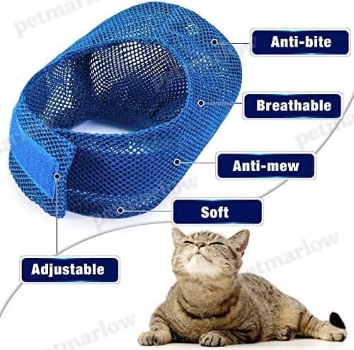 2 Pieces Cat Grooming Washer Mesh Bag Cat Muzzles Breathable Mesh – view 4