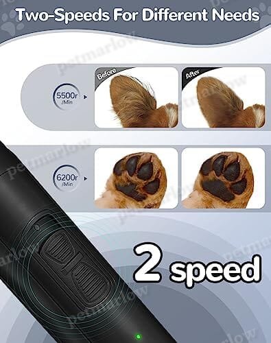 2 Speed Low Noise Cordless Dog Paw Trimmer – view 5