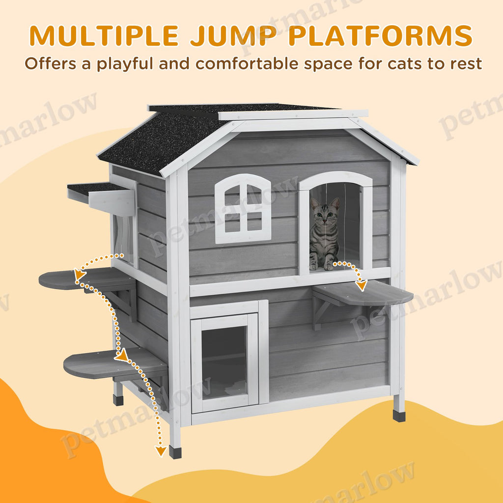 2-Story Cat House Outdoor – view 5
