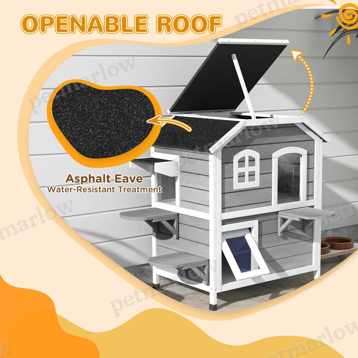 2-Story Cat House Outdoor – view 6