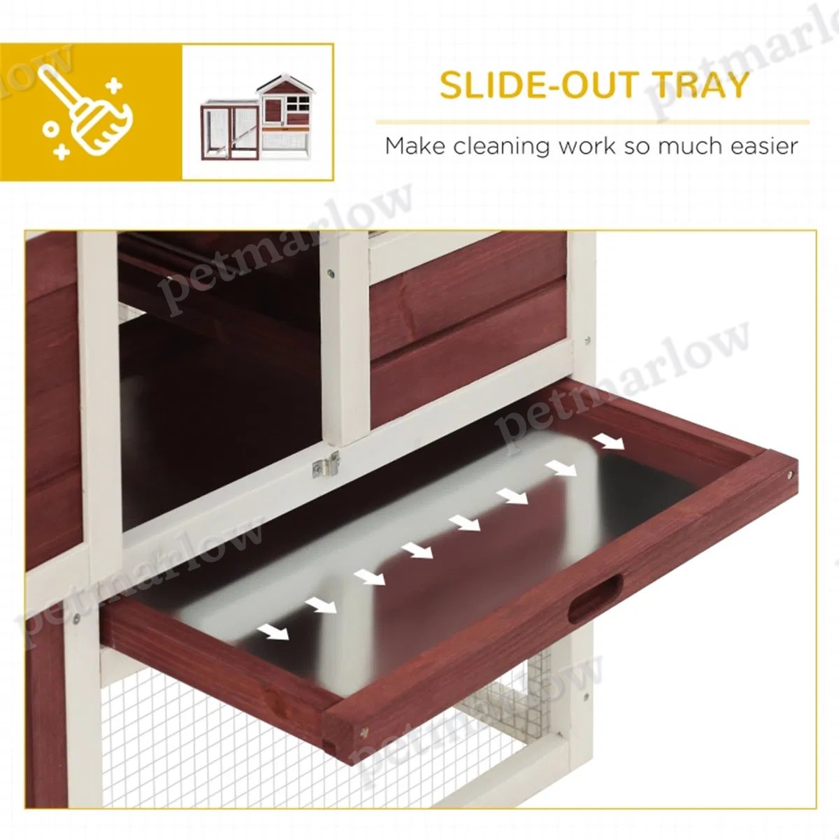 2-Story Rabbit Hutch for Indoor and Outdoor Use – view 3