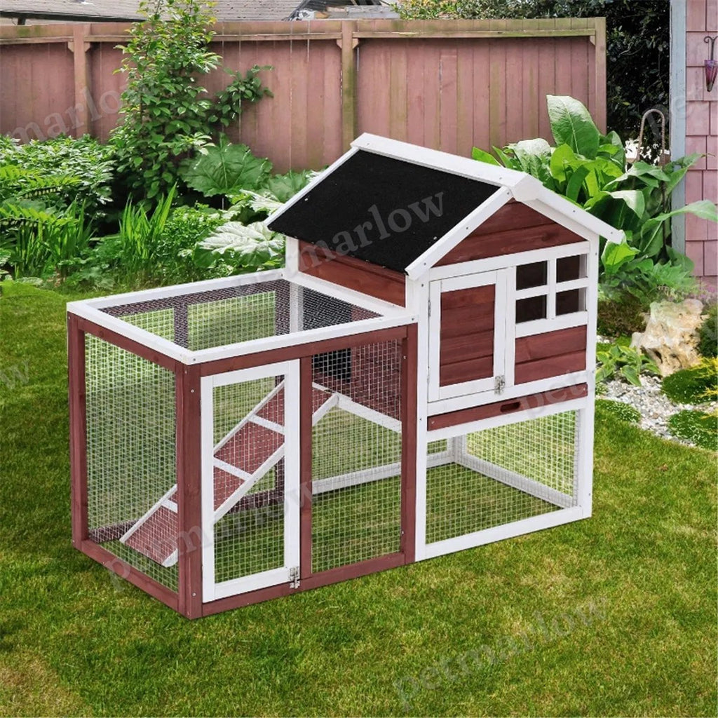 2-Story Rabbit Hutch for Indoor and Outdoor Use – view 5