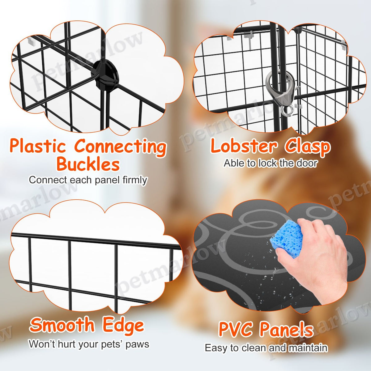 2-Tier Cat Cage Playpen With Climbing Ladder – view 3