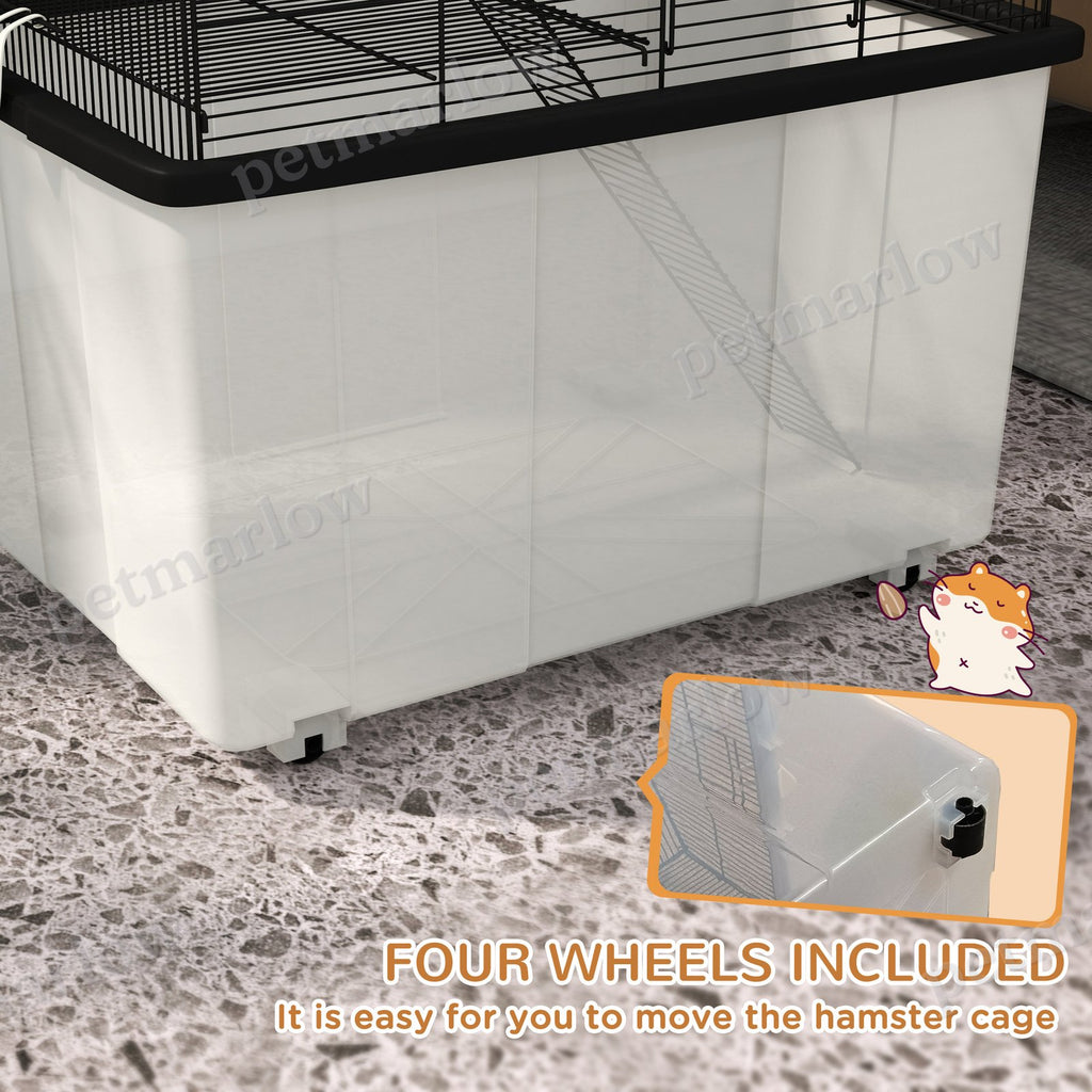 2-Tier Hamster Cage with Deep Base and Accessories – view 3