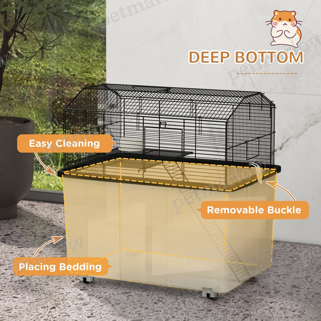 2-Tier Hamster Cage with Deep Base and Accessories – view 4