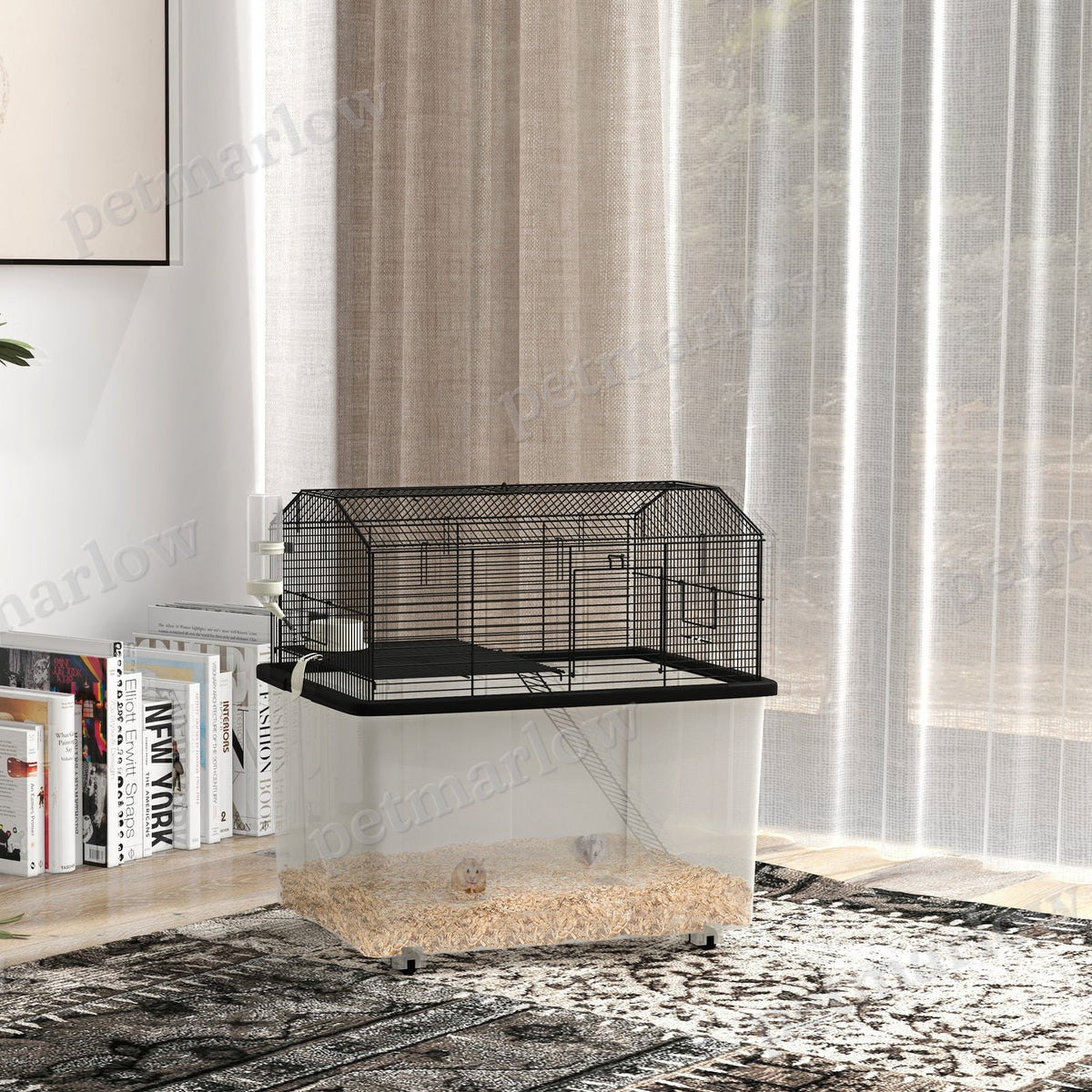 2-Tier Hamster Cage with Deep Base and Accessories – view 5