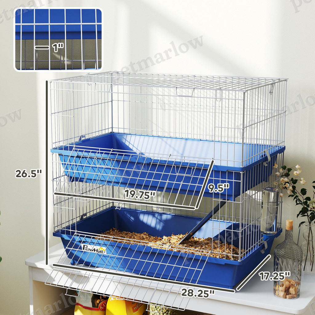 2-Tier Small Animal Cage for Guinea Pigs and Ferrets – view 3