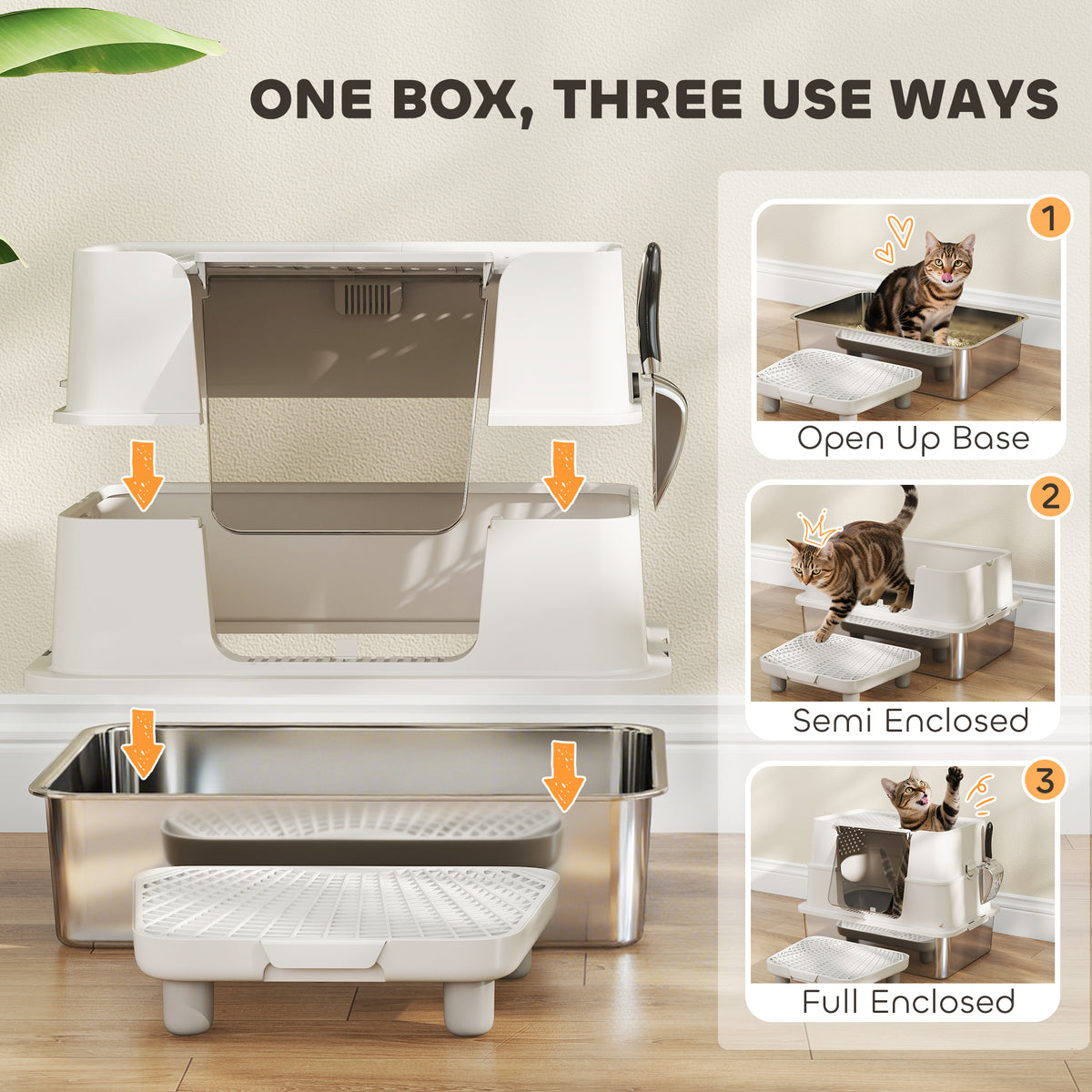 Cat Litter Box With Flip Top – view 7