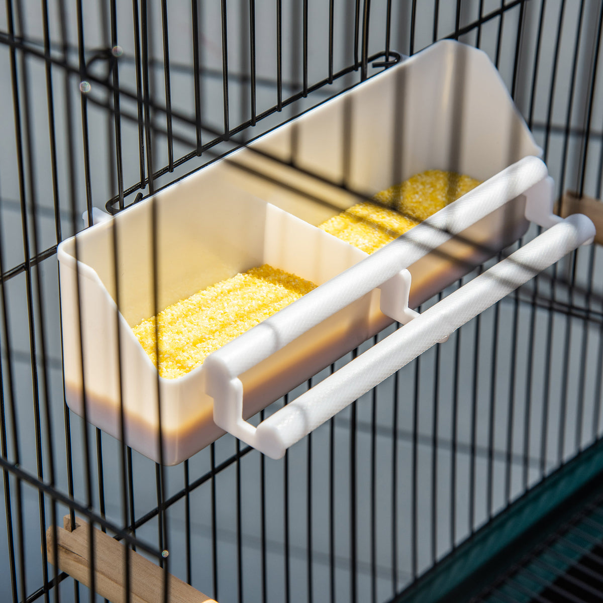 Large Indoor Bird Cage with Multi-Door Access and Wheels – view 7