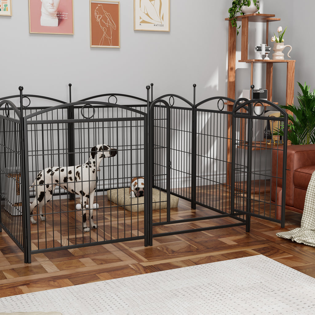 Dog Playpen Indoor 32 Inch Heavy Duty Metal Fence – view 8