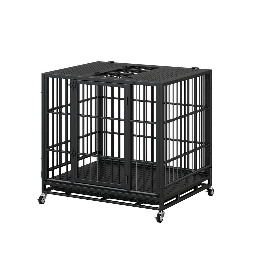Heavy Duty Dog Crate with Lockable Wheels – view 12