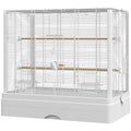 22" Bird Cage for Small Birds with Easy Clean Features – White