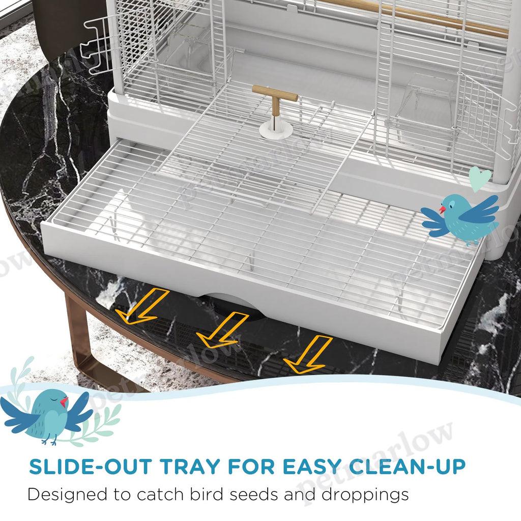22" Bird Cage for Small Birds with Easy Clean Features – view 3