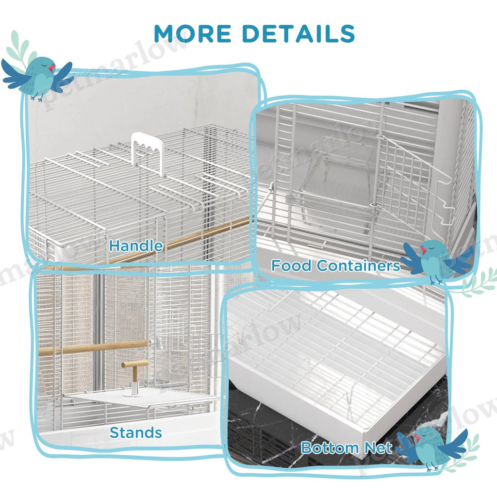 22" Bird Cage for Small Birds with Easy Clean Features – view 4