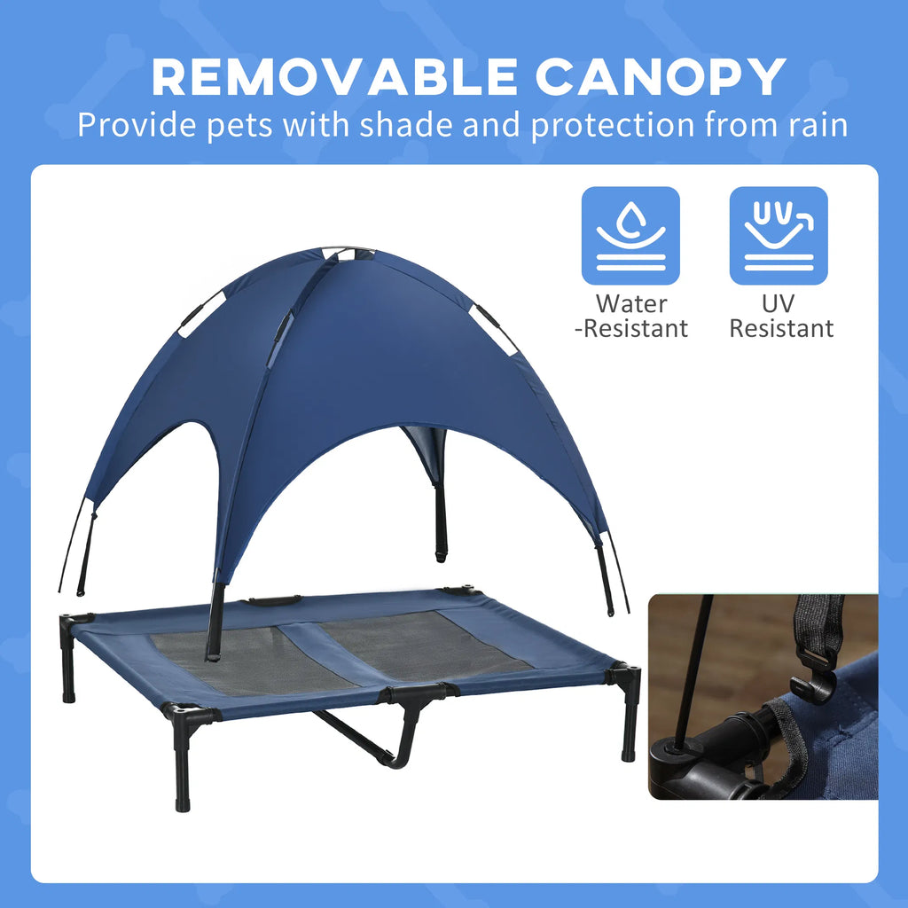 Elevated Dog Bed with Canopy for Large Dogs – view 7