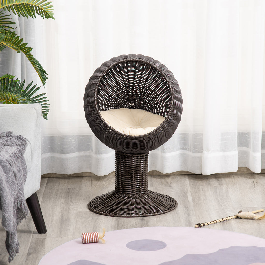 Elevated Cat Bed with Rotatable Pod for Cozy Naps – view 9