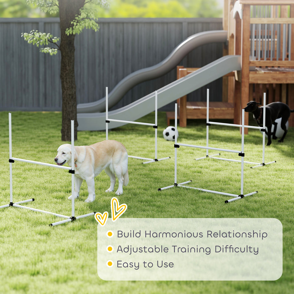Dog Agility Training Equipment Set with Adjustable Jump Bars – view 8