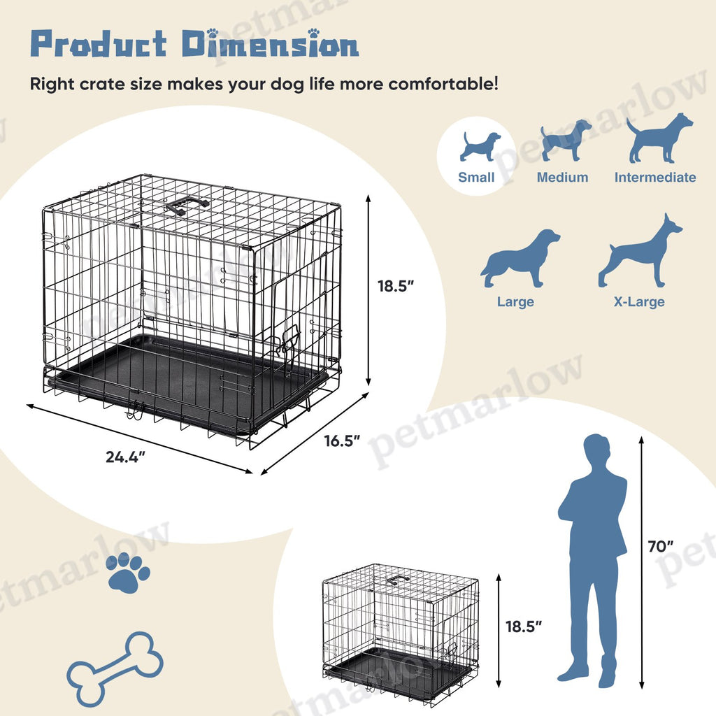24-30 Inch Single Door Dog Cage – view 6