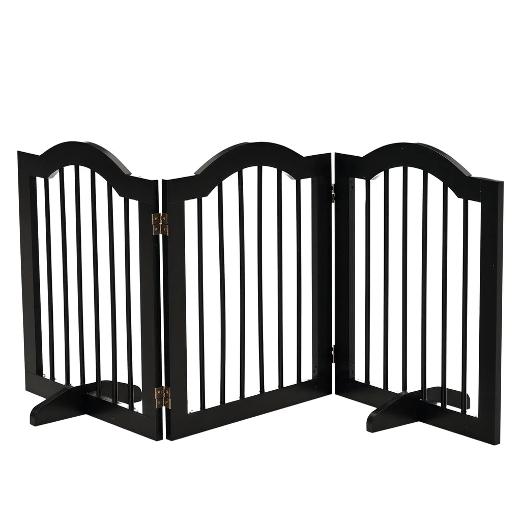 24" Foldable Freestanding Dog Gate for Small Dogs