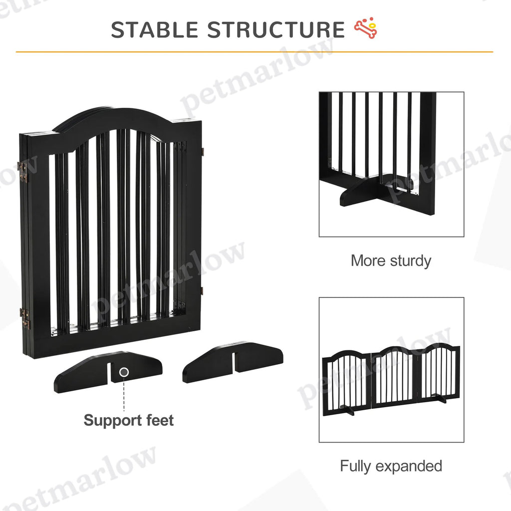 24" Foldable Freestanding Dog Gate for Small Dogs – view 4