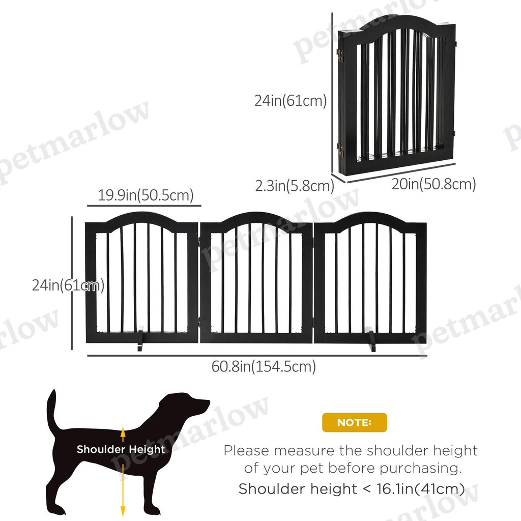 24" Foldable Freestanding Dog Gate for Small Dogs – view 5