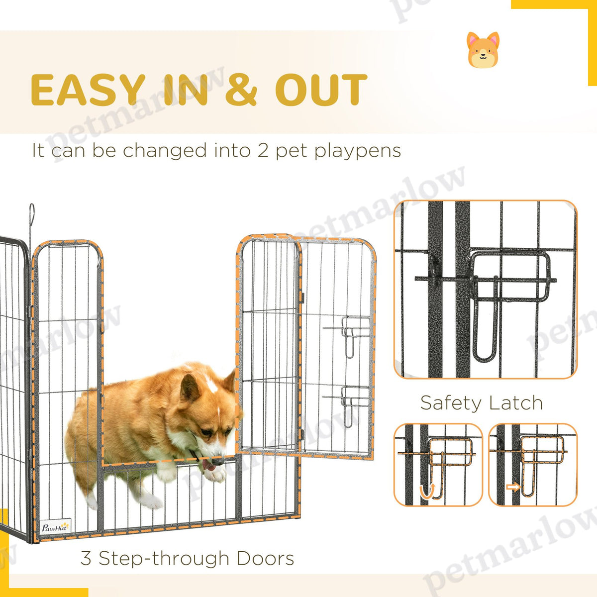 24 Panel Dog Playpen for Small and Medium Dogs – view 6