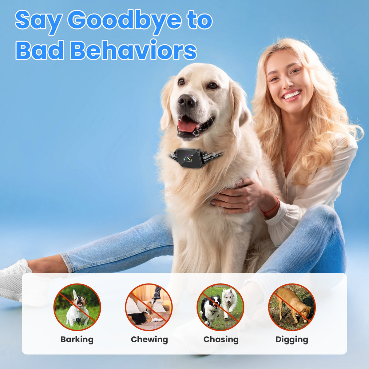 2-in-1 Dog Training and Bark Control Collar – view 11