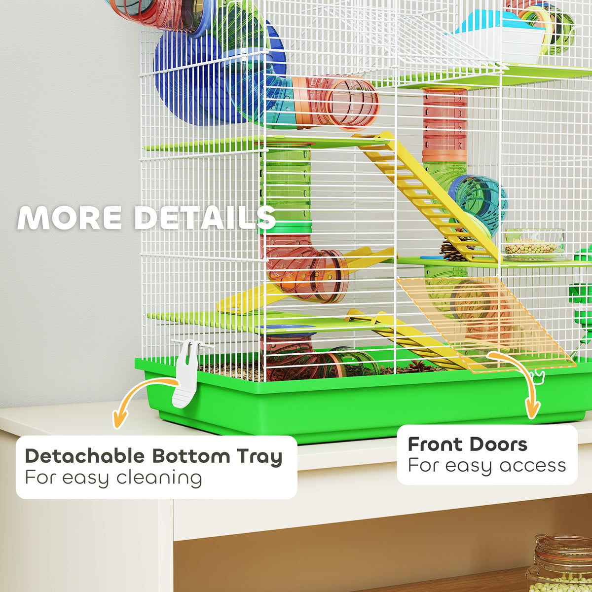 5-Tier Hamster Cage with Tubes and Accessories – view 7