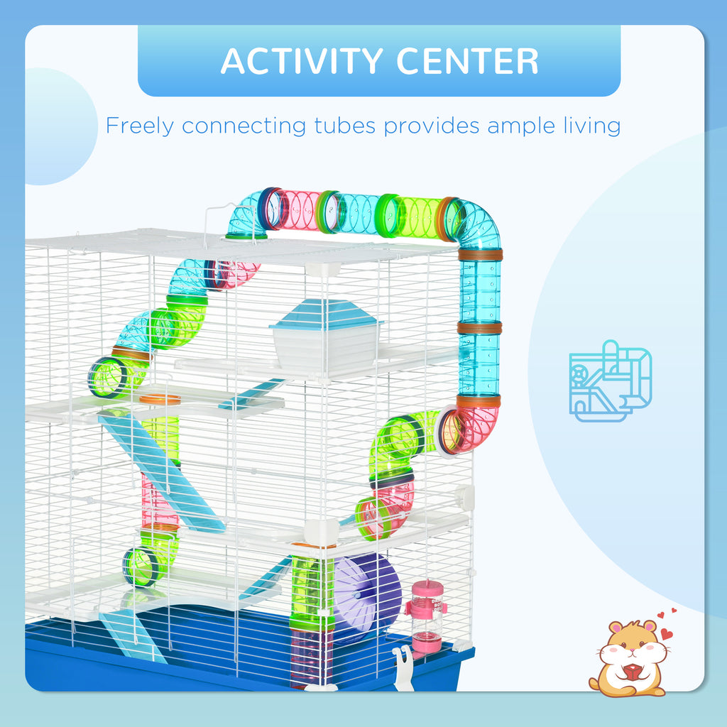 5-Tier Hamster Cage with Wheel and Water Bottle – view 8