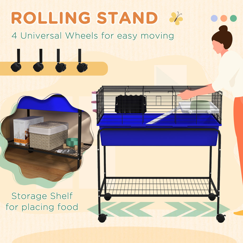 Two-Story Small Animal Cage with Removable Stand and Wheels – view 7