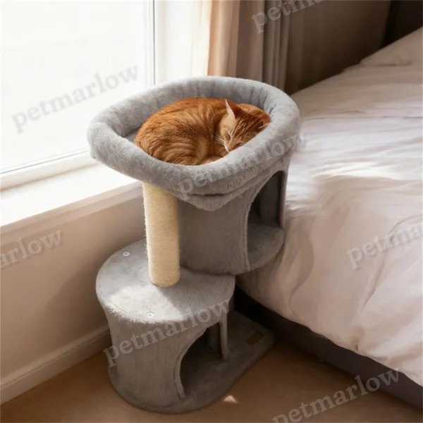 26" Compact Cat Tree With 2 Condos – view 6