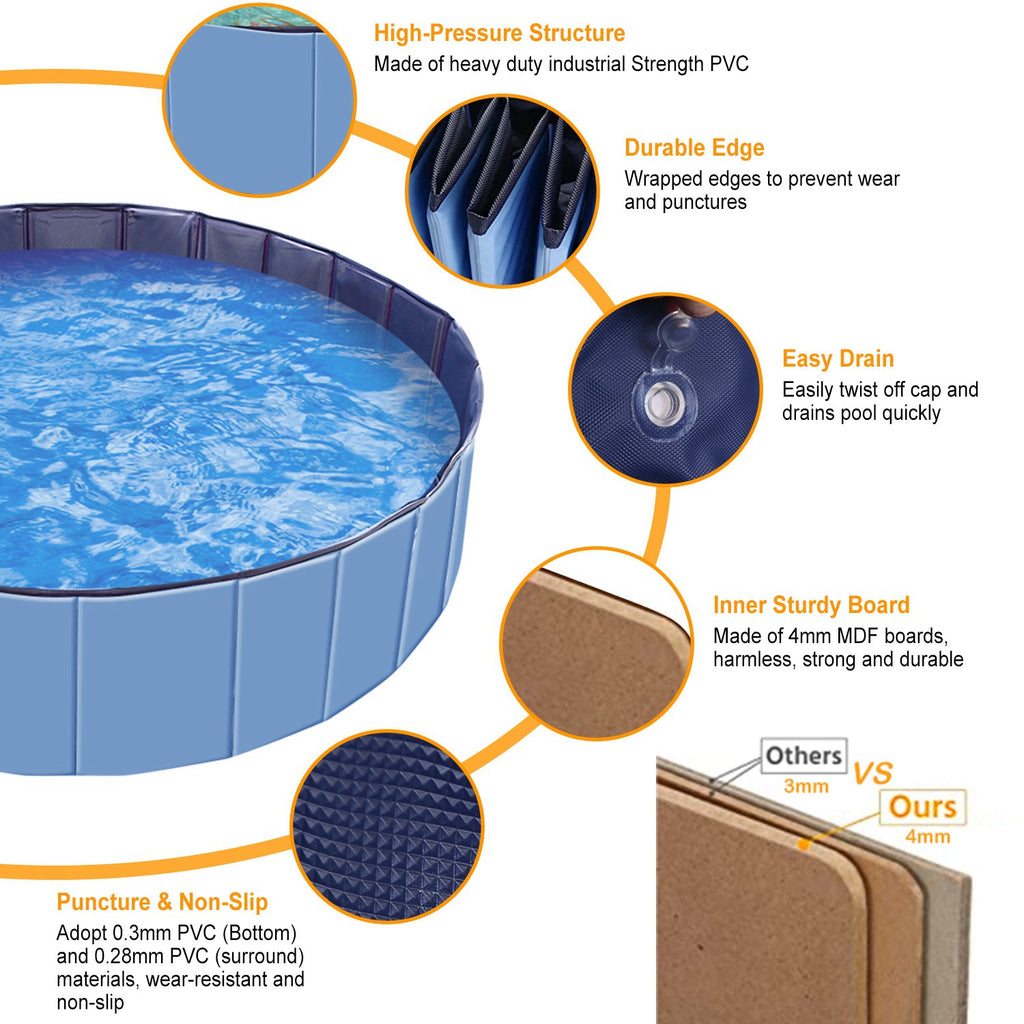 Foldable Pet Swimming Pool for Dogs and Cats – view 10