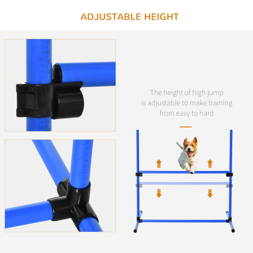 4-Piece Dog Agility Training Equipment with Adjustable Jumps – view 7