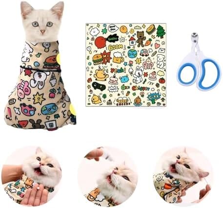 27.5" Cat Grooming Wrap for Cutting Nails