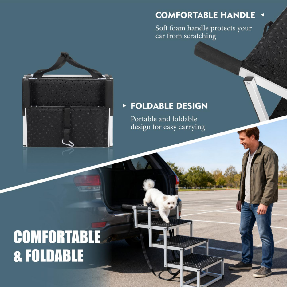 Foldable Dog Ramp for Cars and SUVs with Non-Slip Surface – view 10