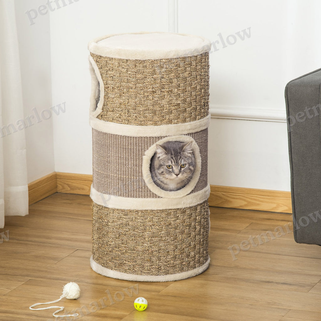 Cat Condo with Scratching Pad and Three Den Areas – view 3