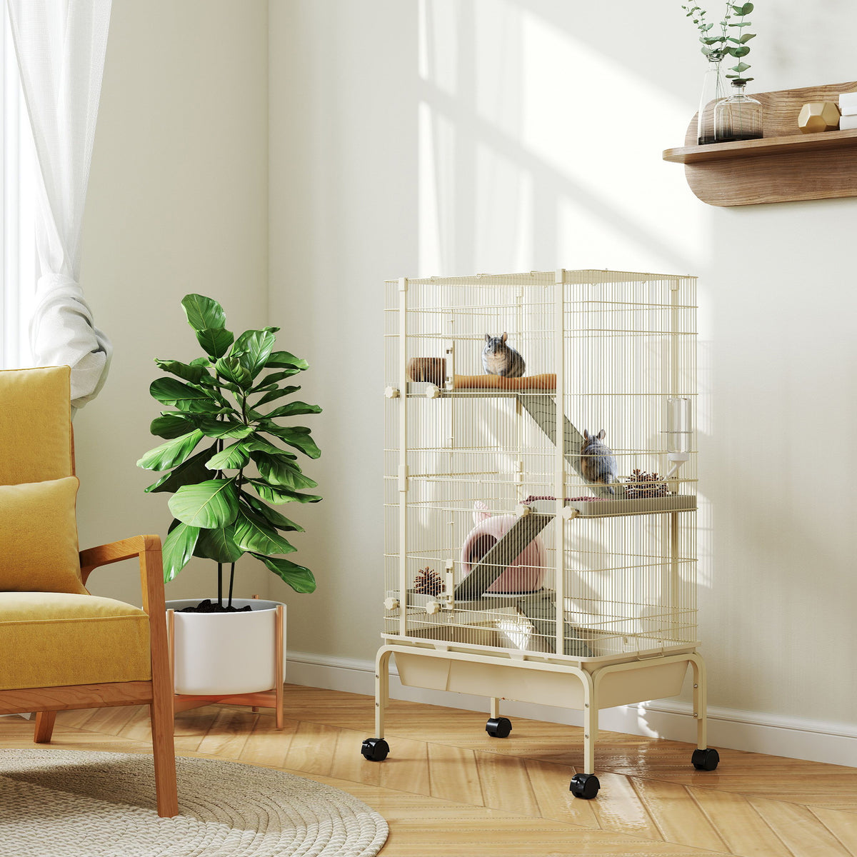 Spacious 4-Tier Small Animal Cage with Accessories – view 8