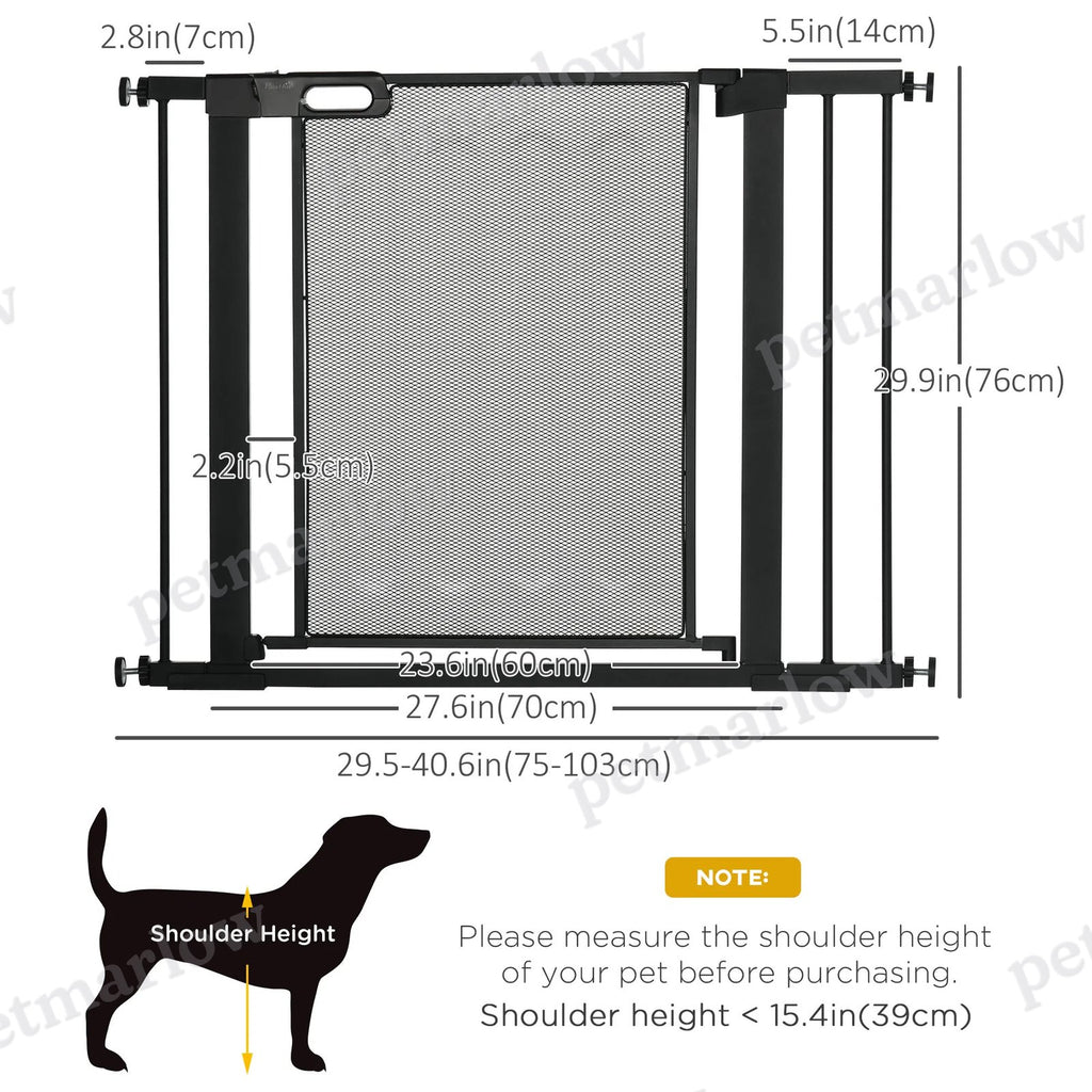 Metal Pet Gate with Auto Closing Door – view 5