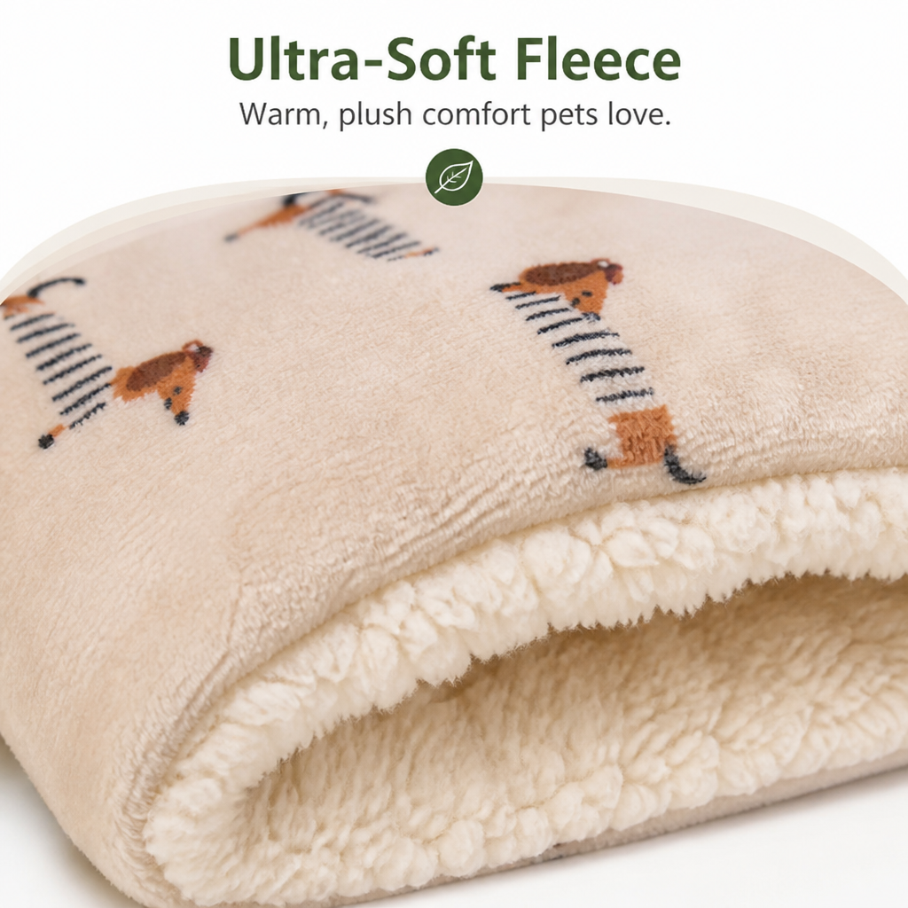 DogBedHouse Double-Sided Fleece & Machine Washable Dog Bed – view 7