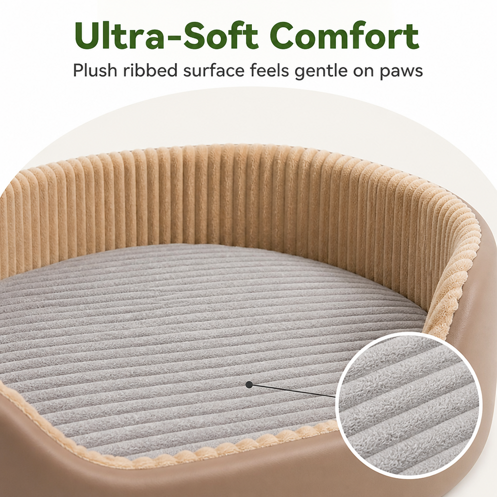 Petmarlow Orthopedic High-Density Sponge Dog Bed (Removable Washable Cover) – view 7