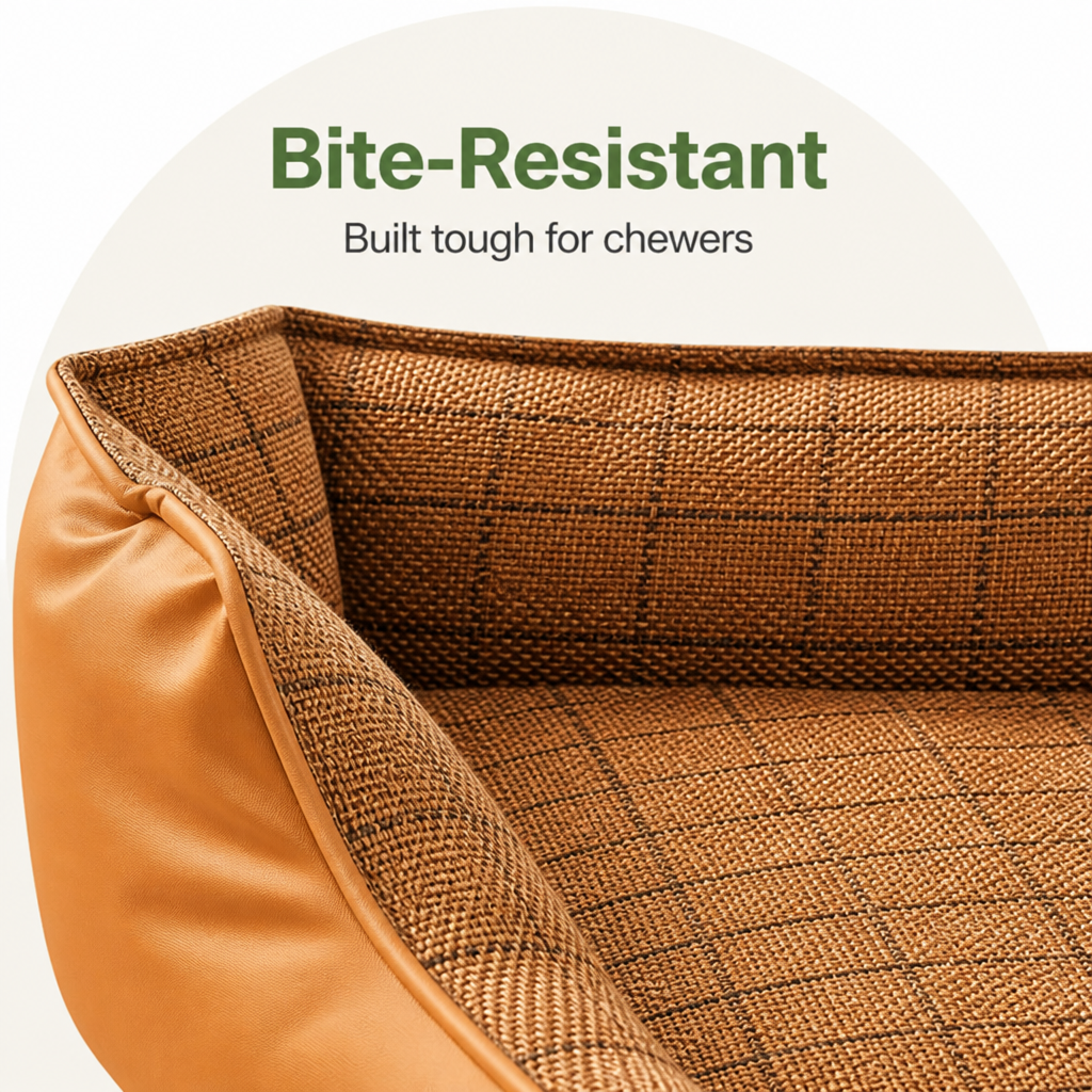 DogBedHouse Bite-Resistant Bamboo-Mat Dog House (Pre-Assembled) – view 7
