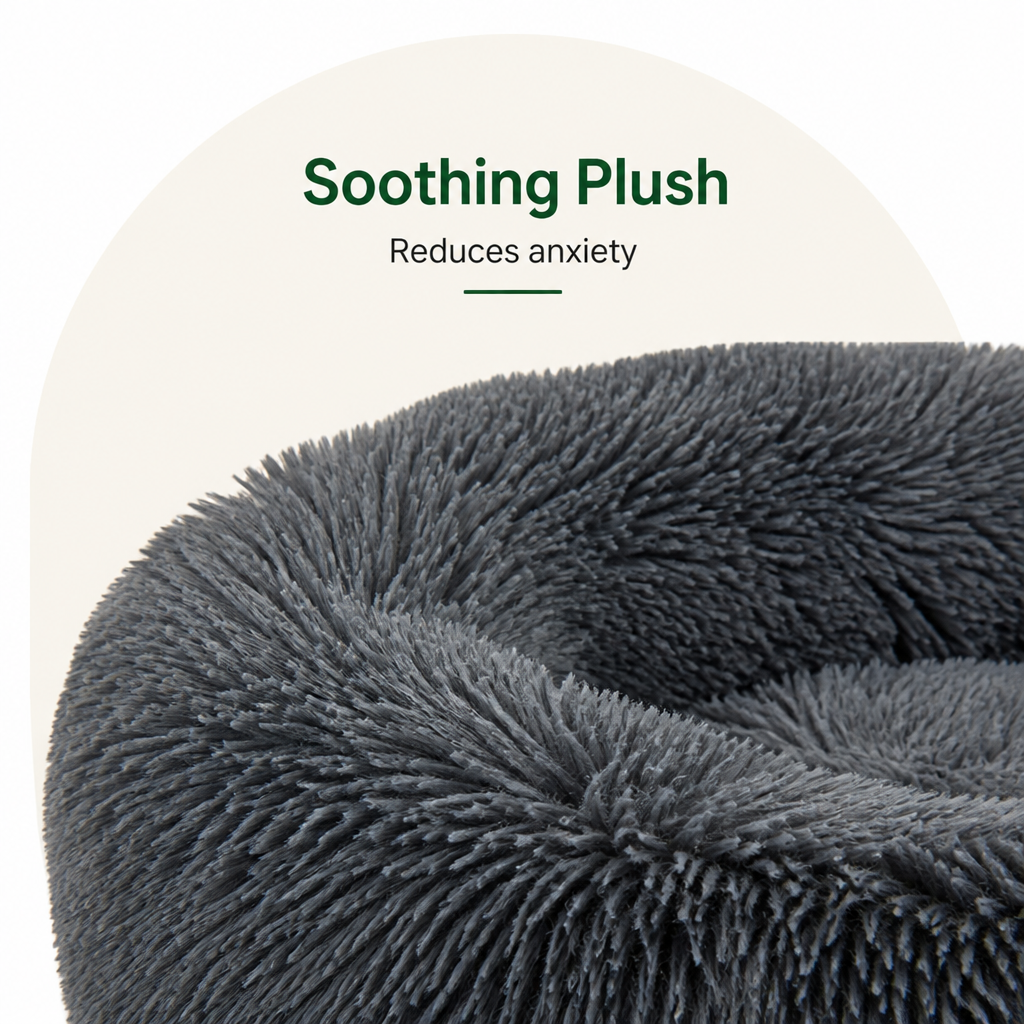 Petmarlow Calming Plush Donut Dog Bed – view 17