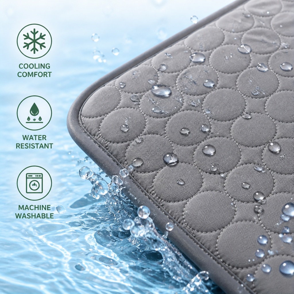 Petmarlow Passive Cooling & Breathable Polyester Pet Mat – view 9
