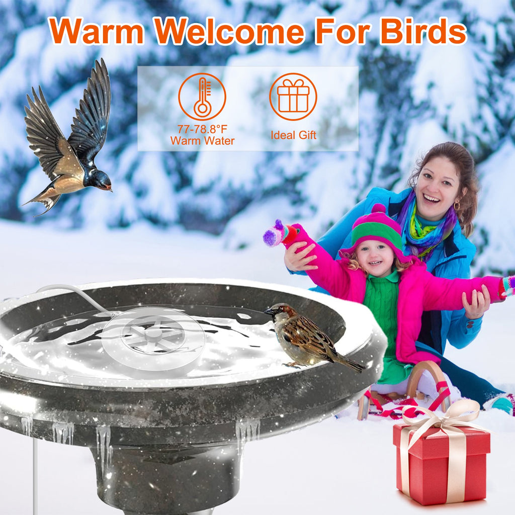 Bird Bath Heater Keeps Water Warm for Winter – view 10