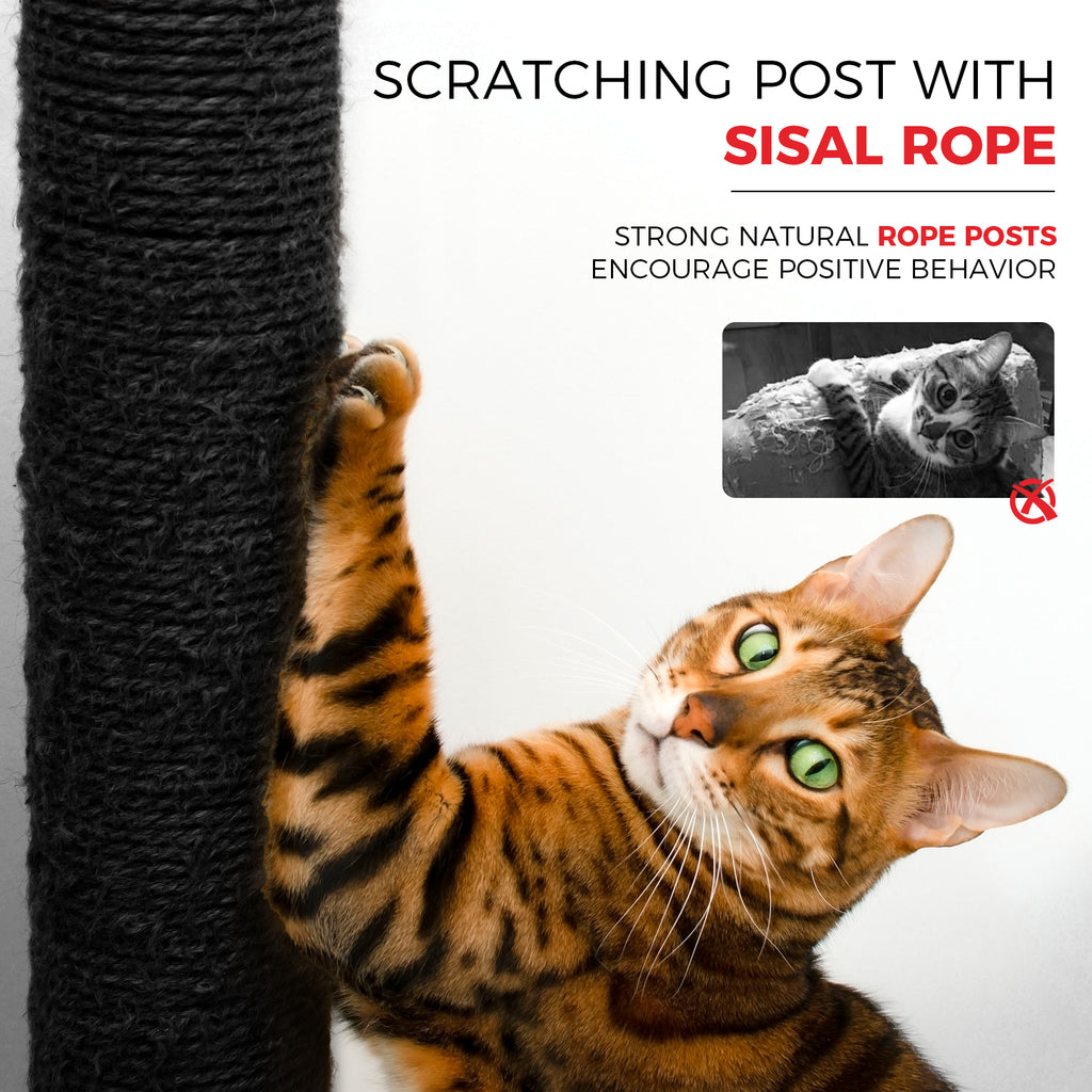 68-Inch Tall Multi-Level Cat Tree with Hammocks – view 7