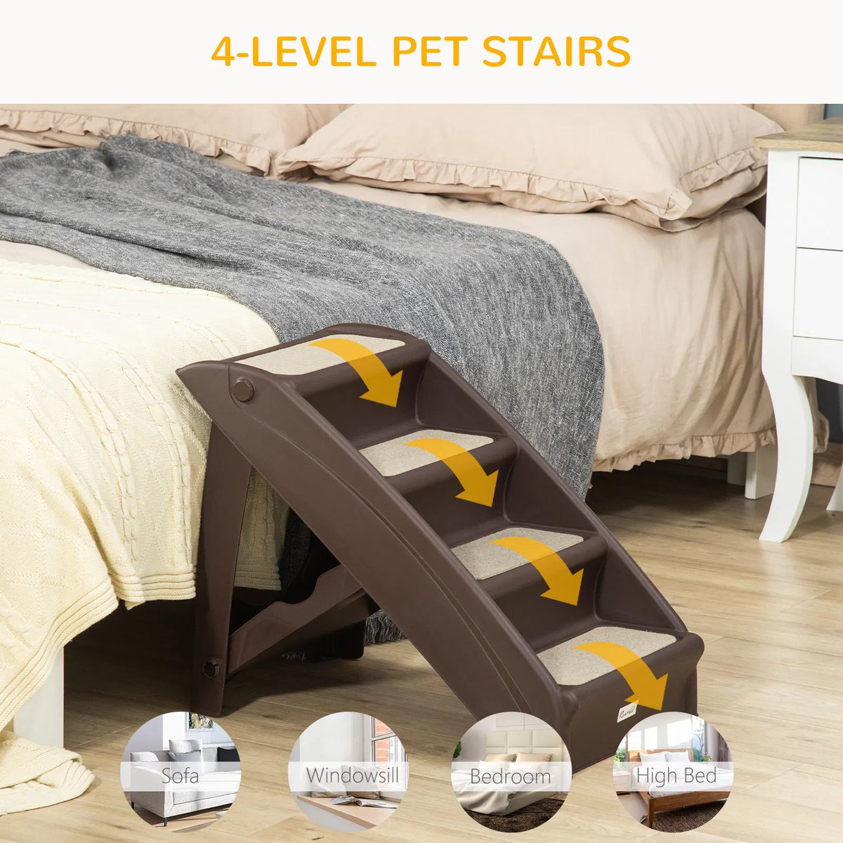 Foldable Pet Stairs for Easy Access to High Places – view 7