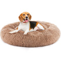 Round Faux Fur Donut Pet Bed