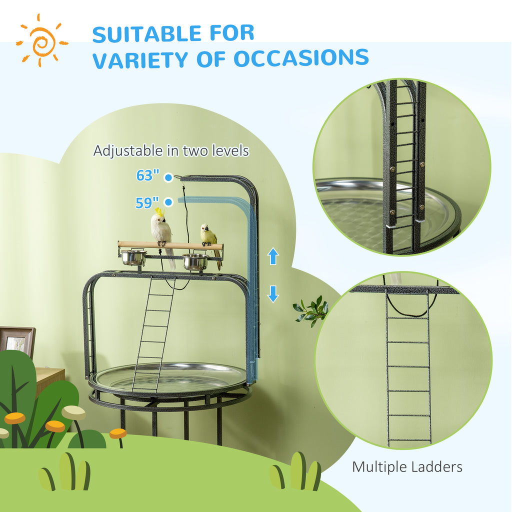 Bird Perch Stand with Toy Hook and Ladders for Exercise – view 8