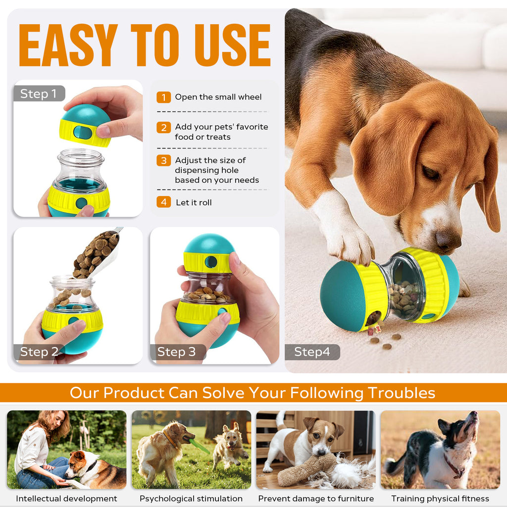 Treat-Dispensing Dog Puzzle Ball