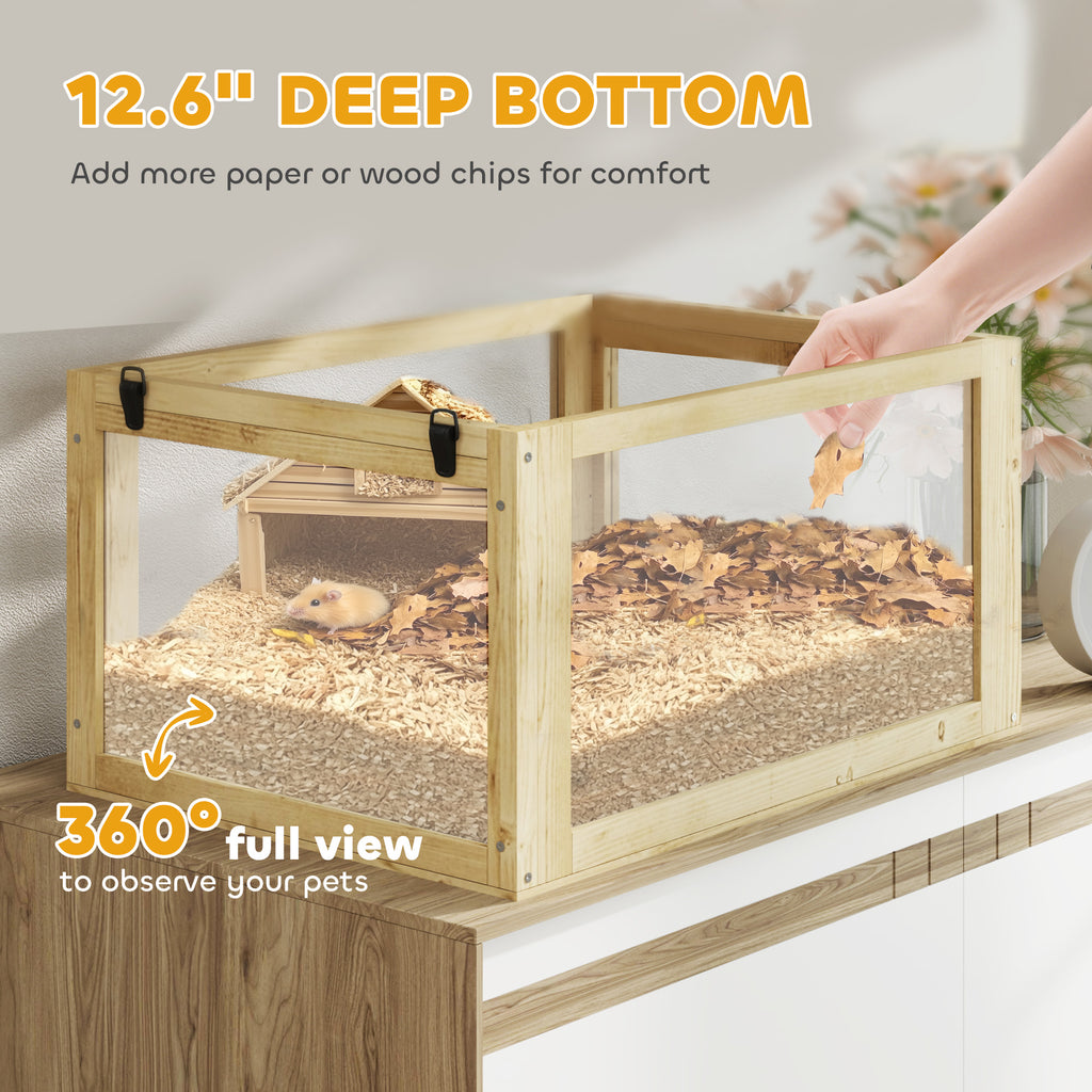 Three-Tier Wooden Hamster Cage with Accessories – view 8